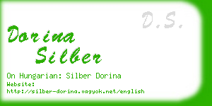 dorina silber business card